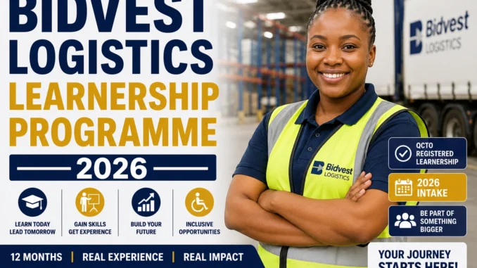 Bidvest International Logistics Learnership 2026
